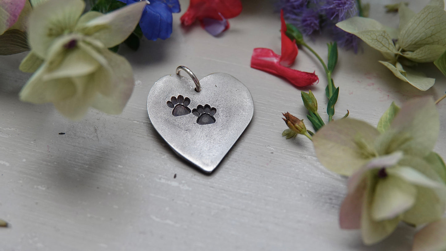 Wildflower Heart Pendant