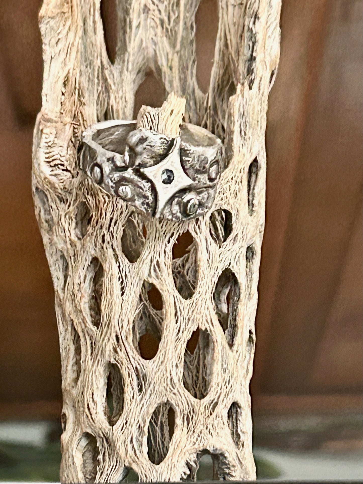 Handcrafted .999 Fine Silver Statement Ring | Rustic Artisan Silver Band