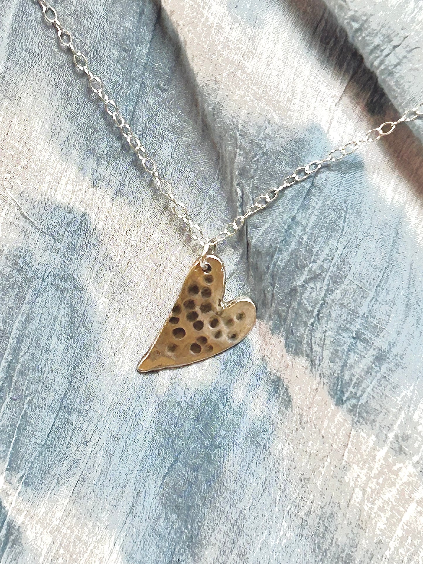 Indented Dot Silver Pendant