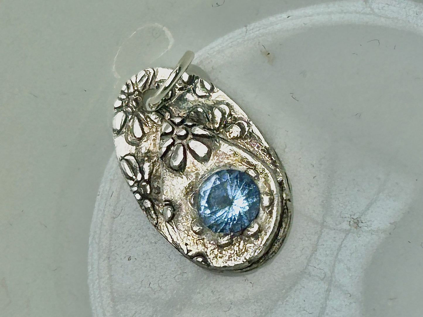 Tanzanite Fine Silver Pendant