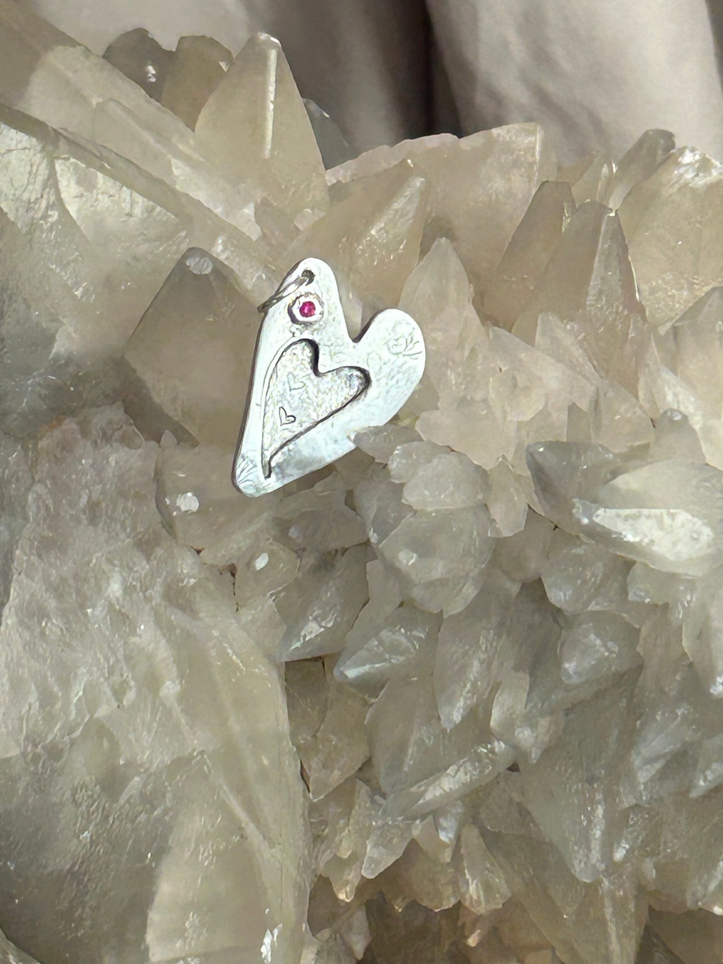 Heart Within A Heart Pendant