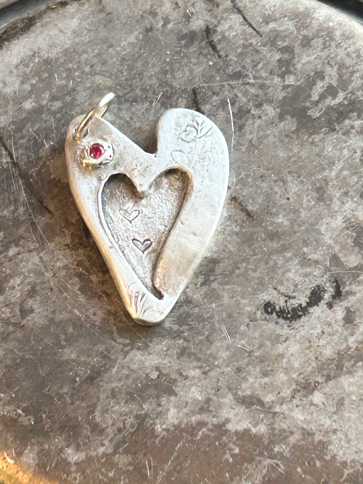 Heart Within A Heart Pendant