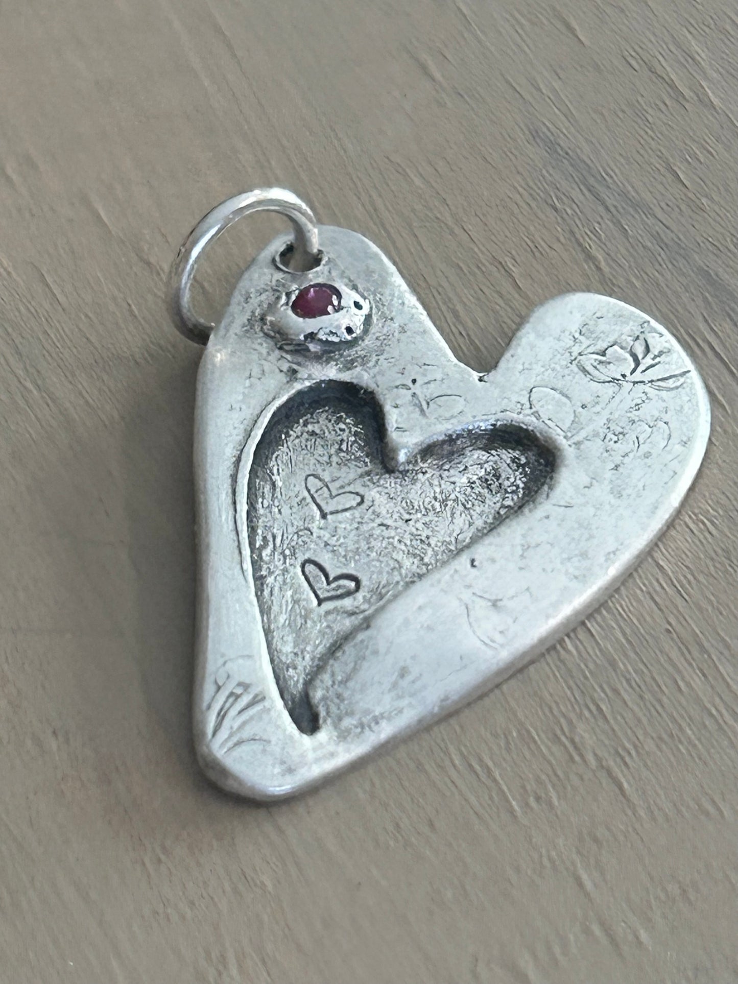 Heart Within A Heart Pendant
