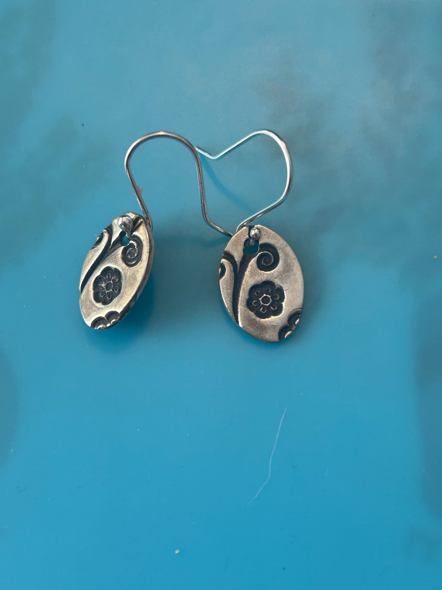 Oval Drop Earrings
