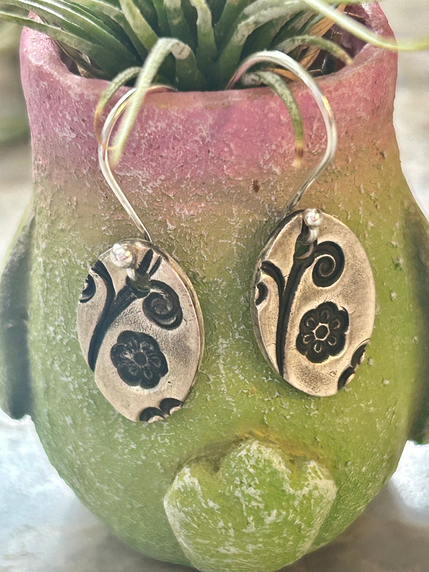 Oval Drop Earrings