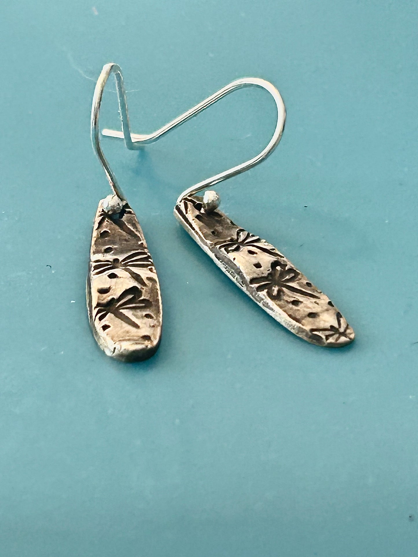 Fine Silver Dragonfly Earrings