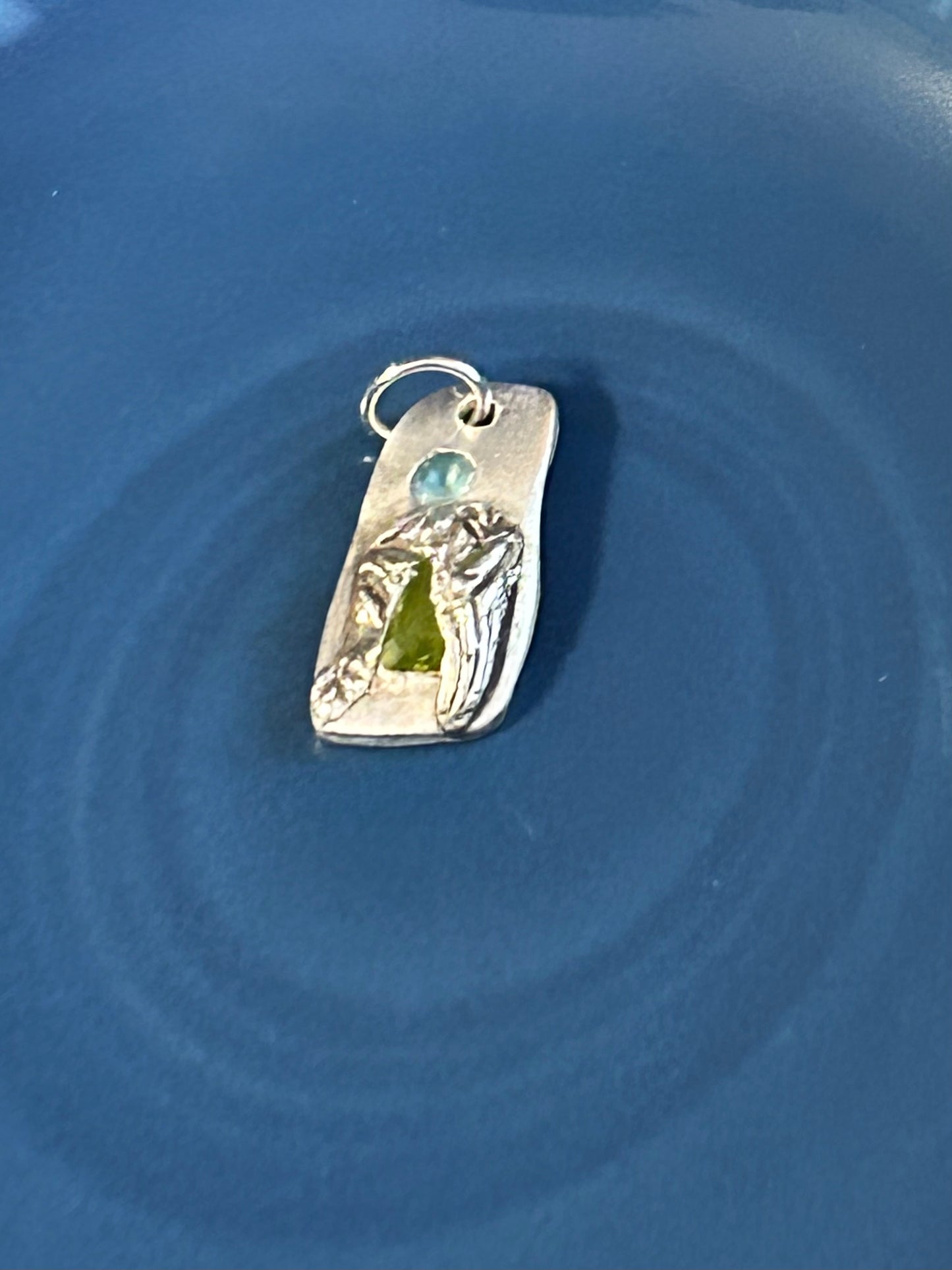 Fine Silver Nano Stones One-of-a-Kind Pendant