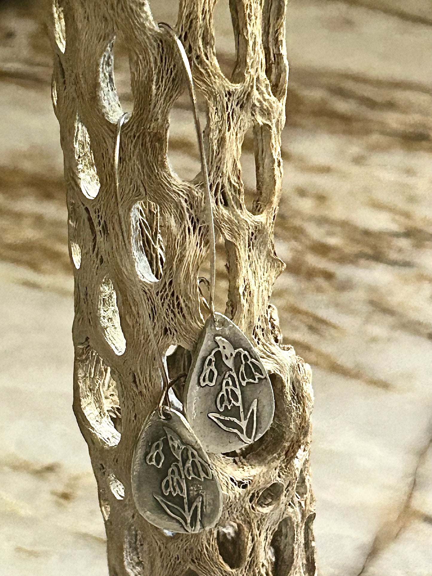Fine Silver Wildflower Earrings – Handcrafted .999 Silver Botanical Dangles