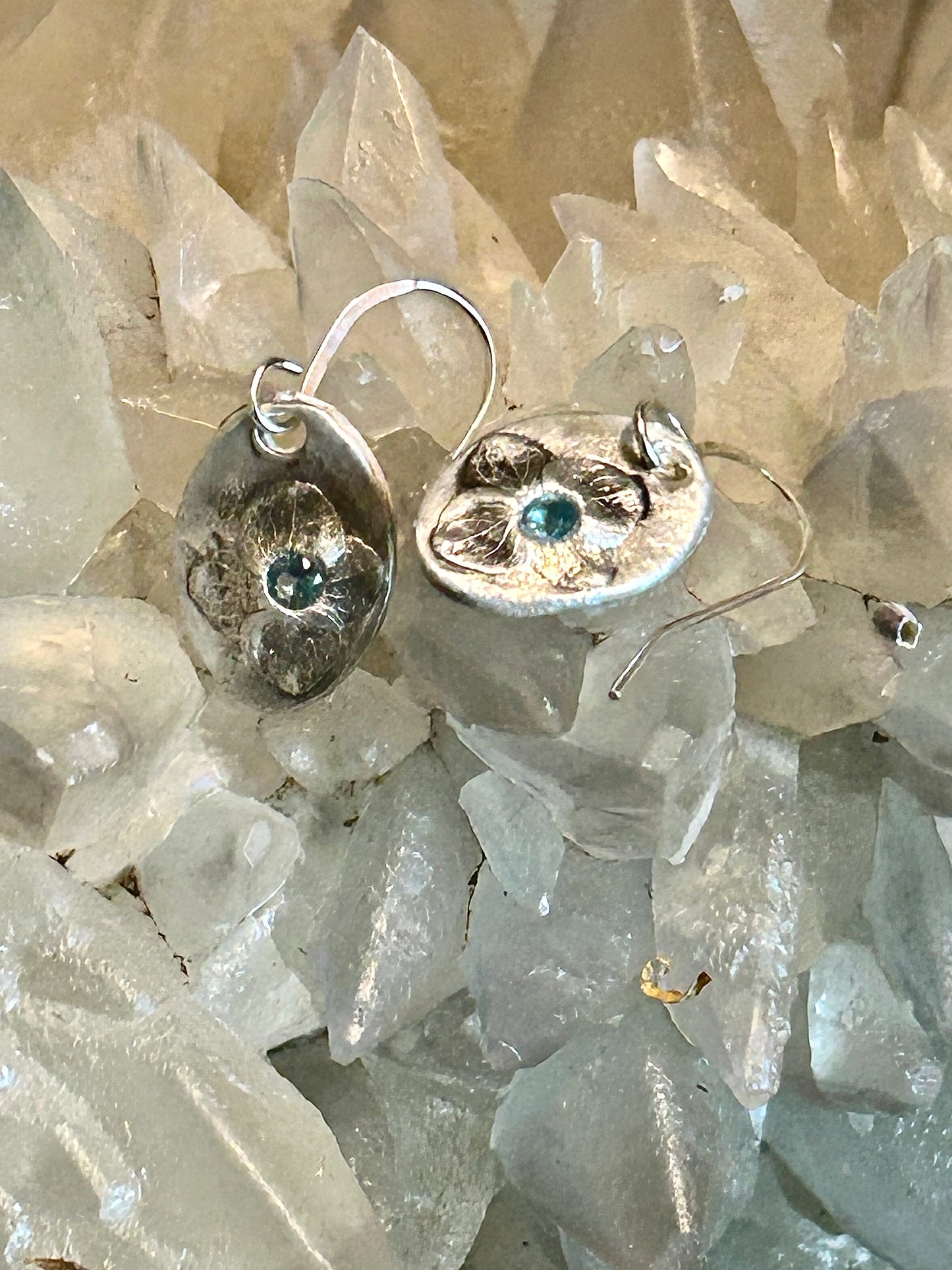 Handmade Floral Dangle Earrings