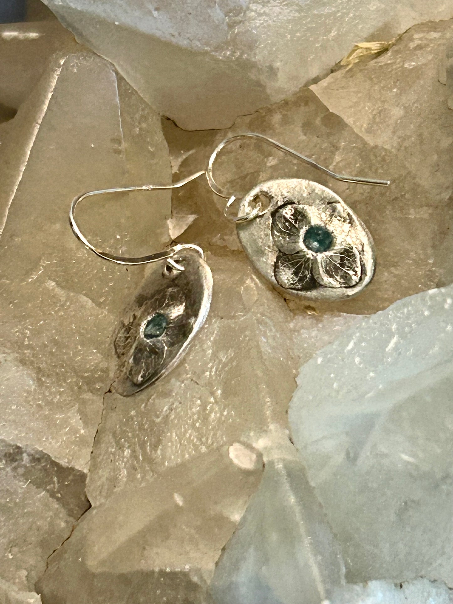 Handmade Floral Dangle Earrings