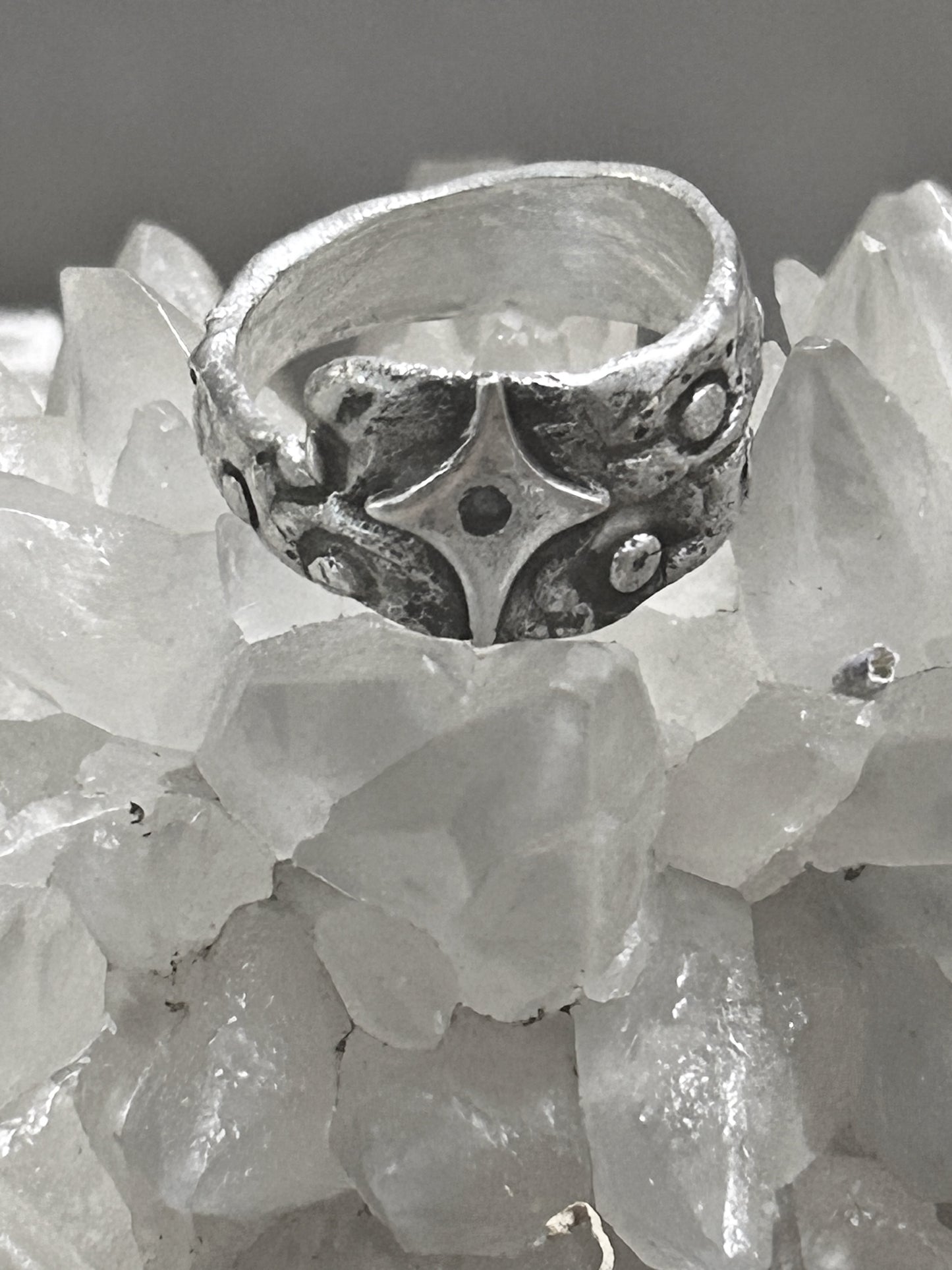 Handcrafted .999 Fine Silver Statement Ring | Rustic Artisan Silver Band