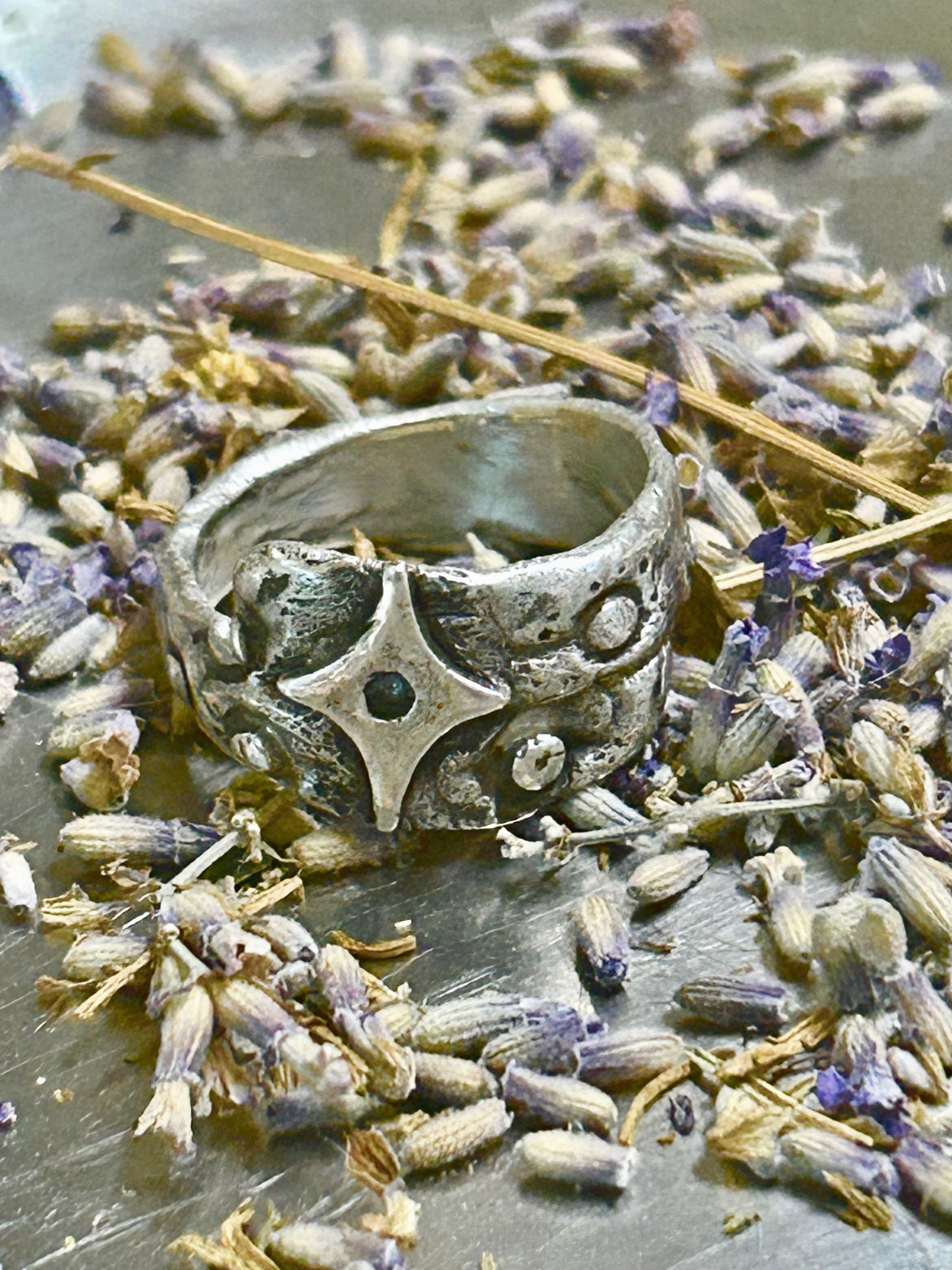 Handcrafted .999 Fine Silver Statement Ring | Rustic Artisan Silver Band