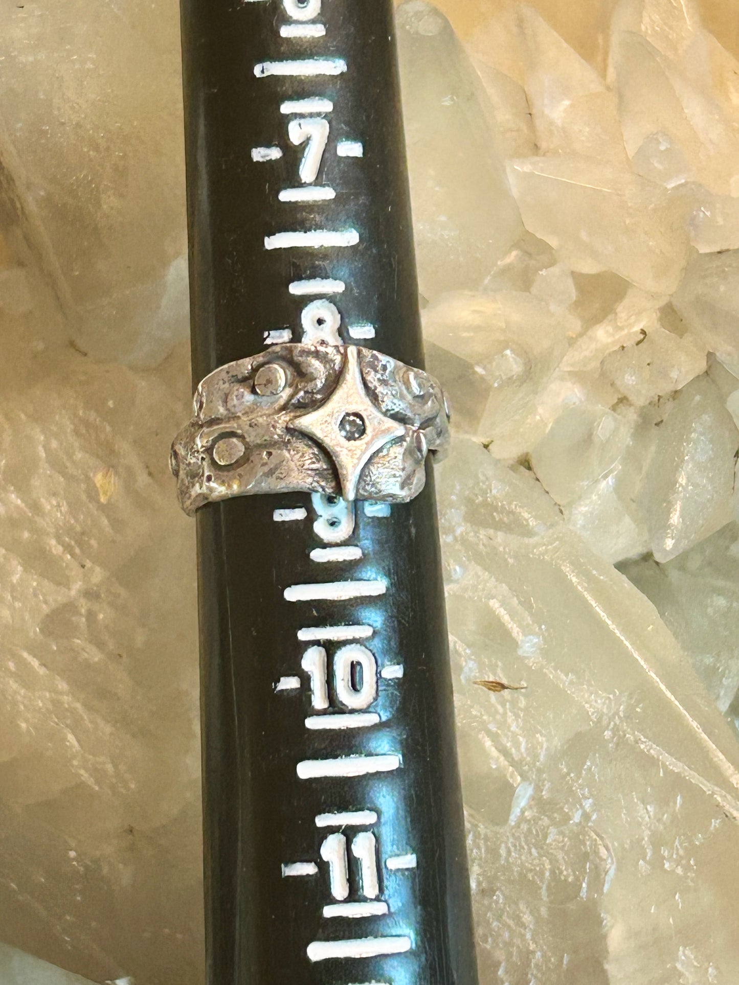 Handcrafted .999 Fine Silver Statement Ring | Rustic Artisan Silver Band