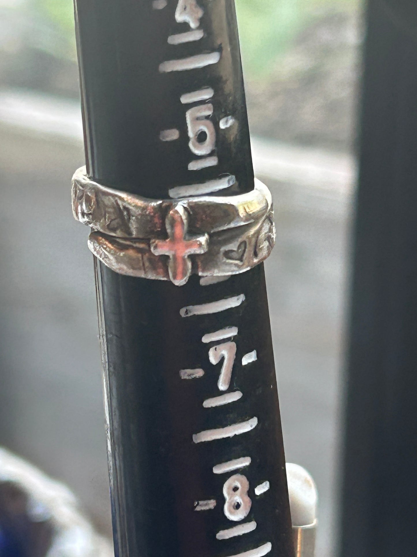 Fine Silver Cross Wrap Ring