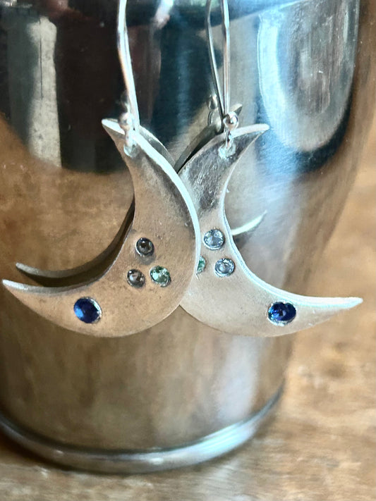 Celestial Crescent Moon Earrings