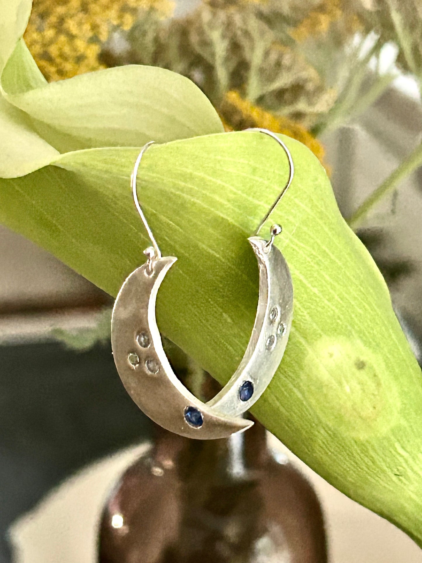 Celestial Crescent Moon Earrings
