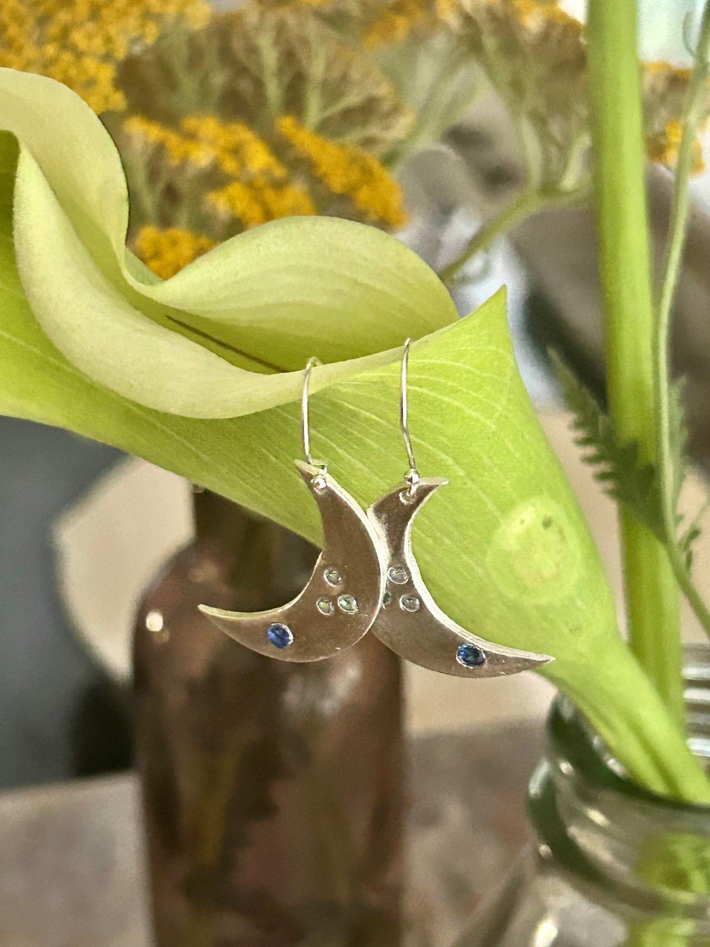 Celestial Crescent Moon Earrings