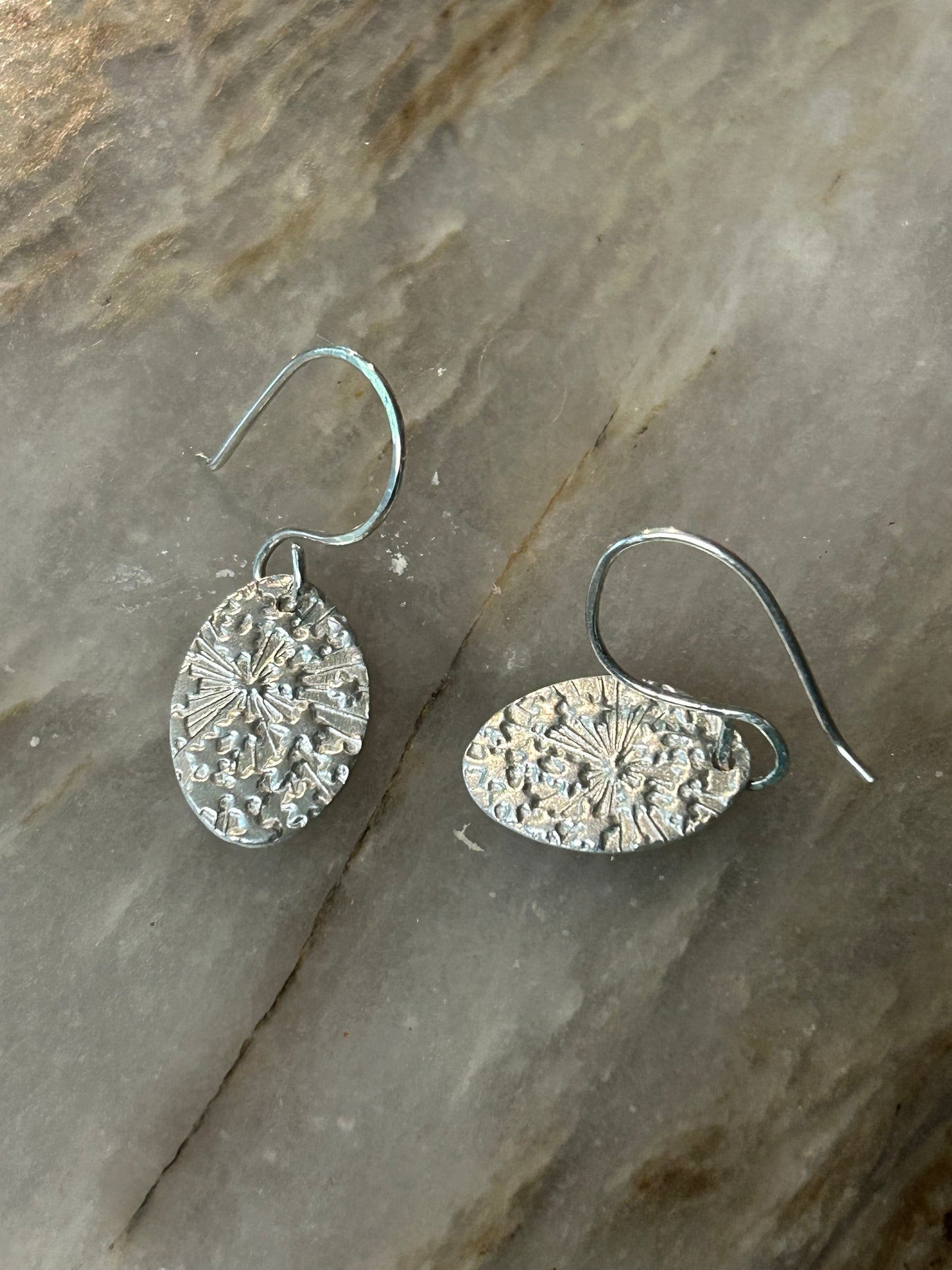 Floral Radiance Silver Earrings