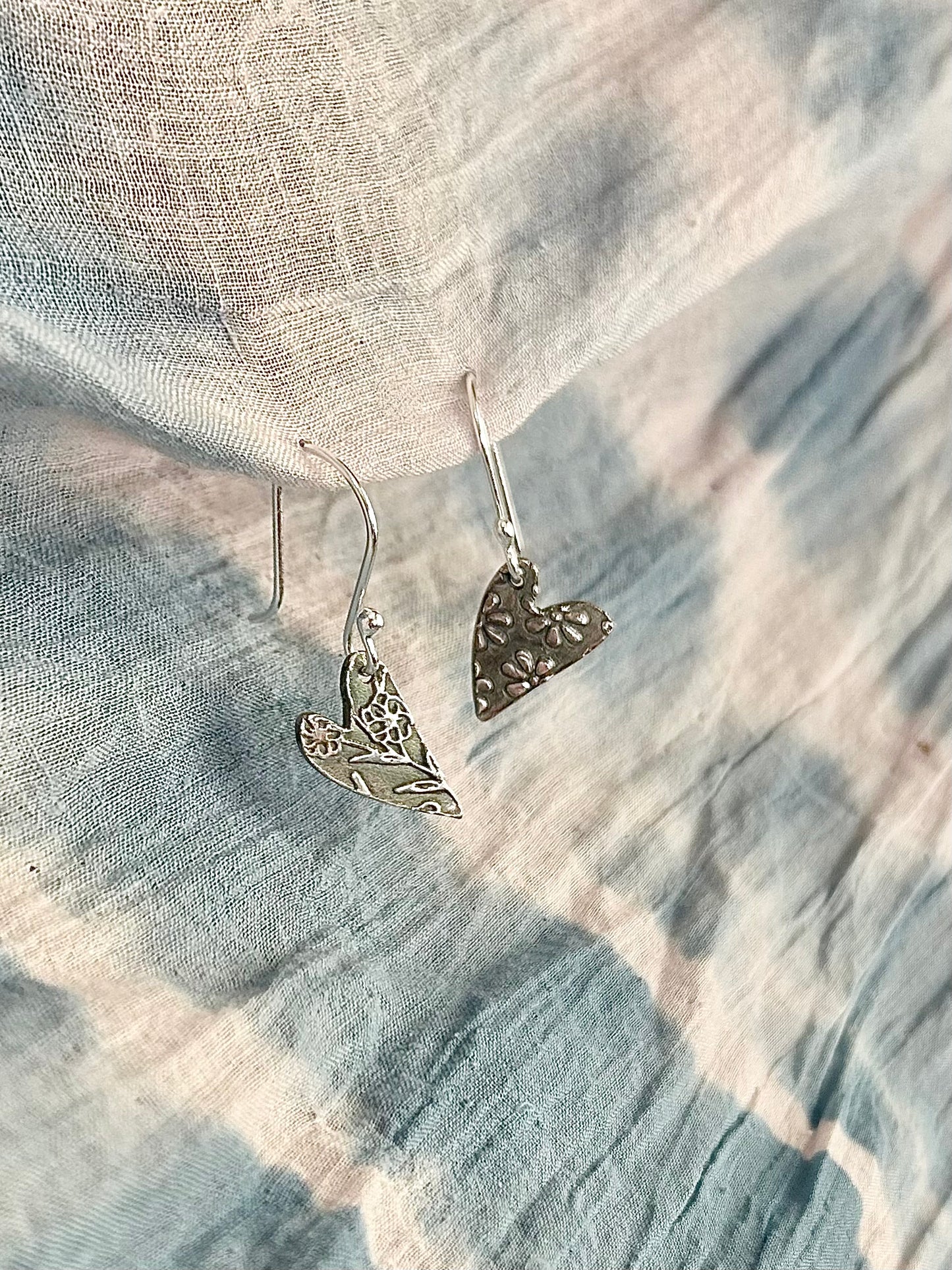 Floral Heart Earrings