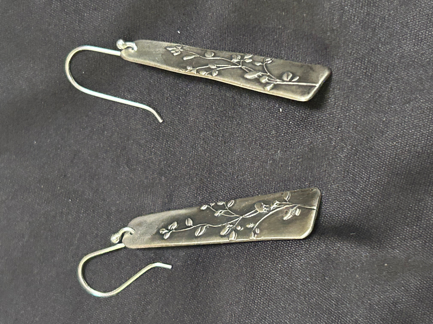 Rectangular Silver Earrings