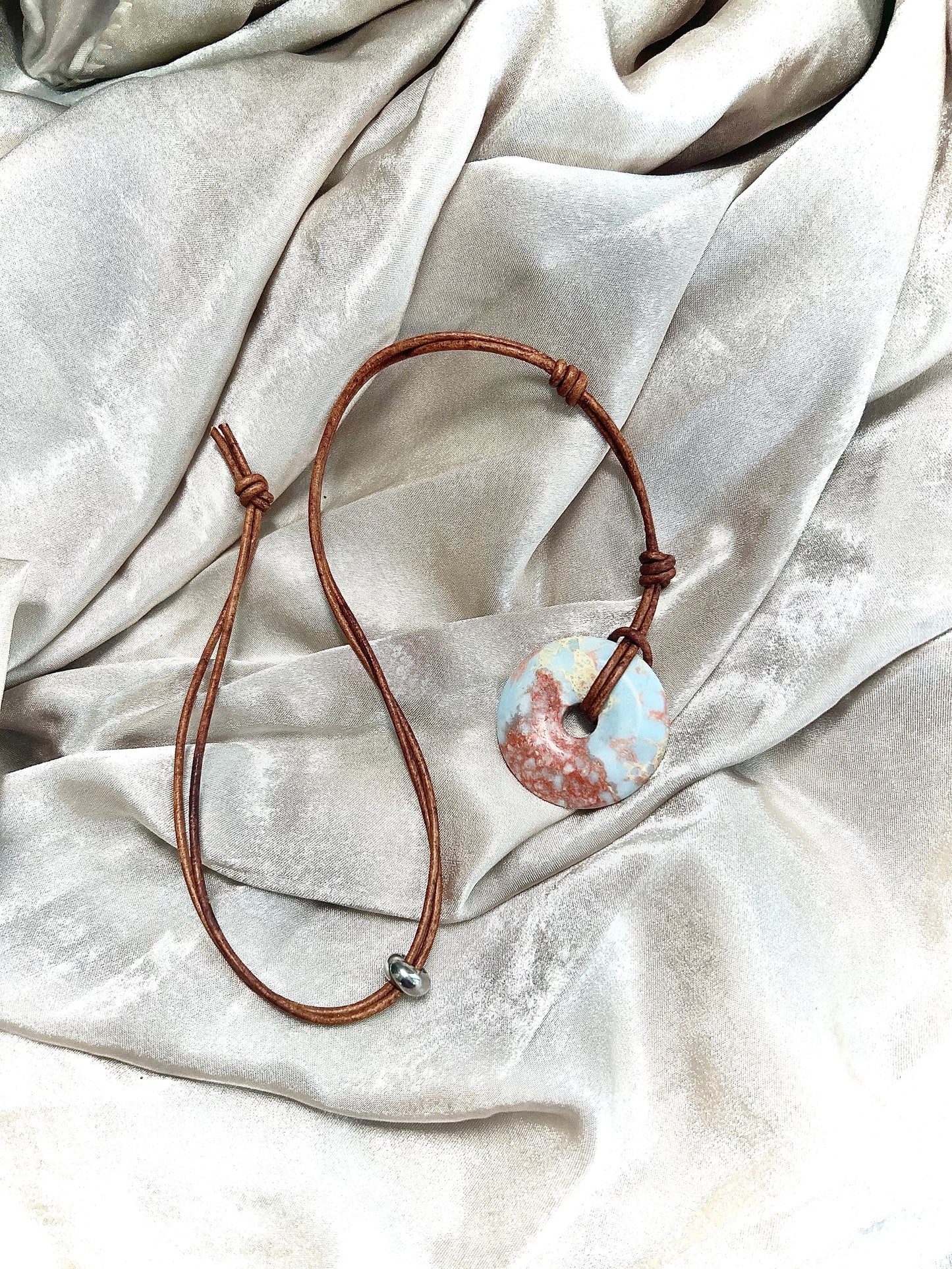 Adjustable Slide Agate Necklace