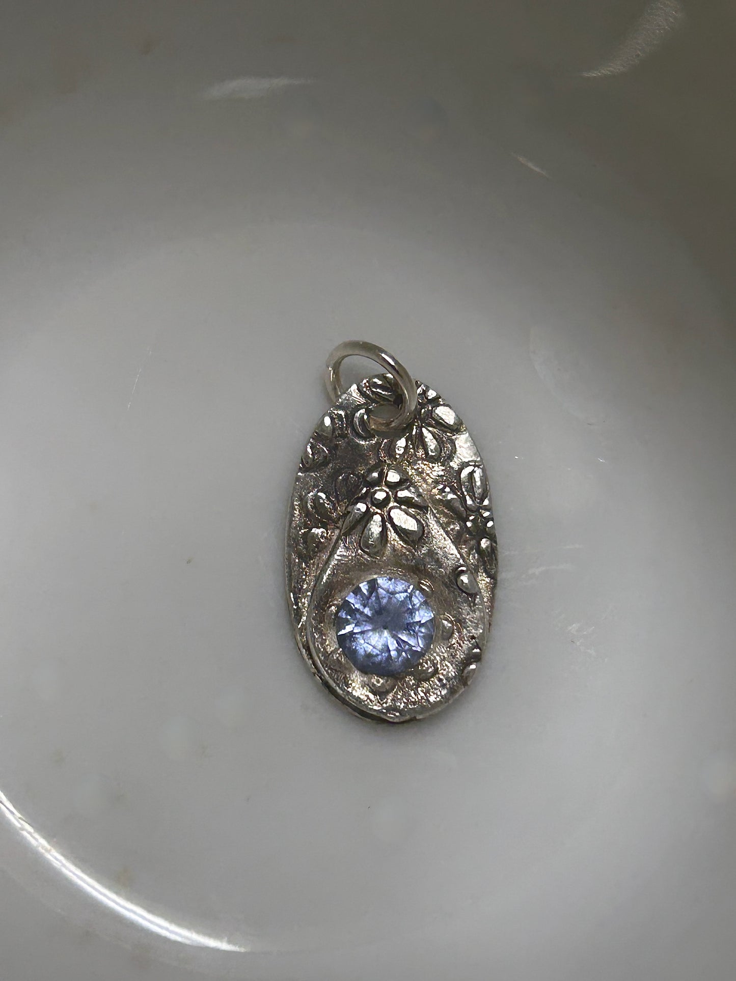 Tanzanite Fine Silver Pendant