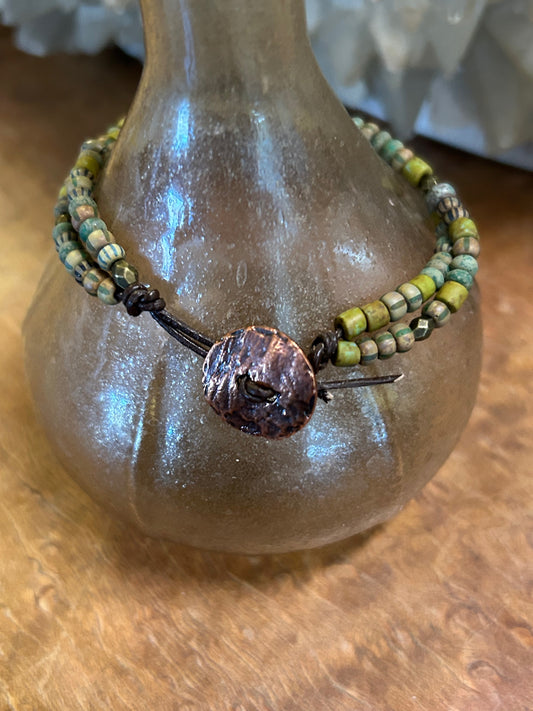 Czech glass seed bead Bracelet