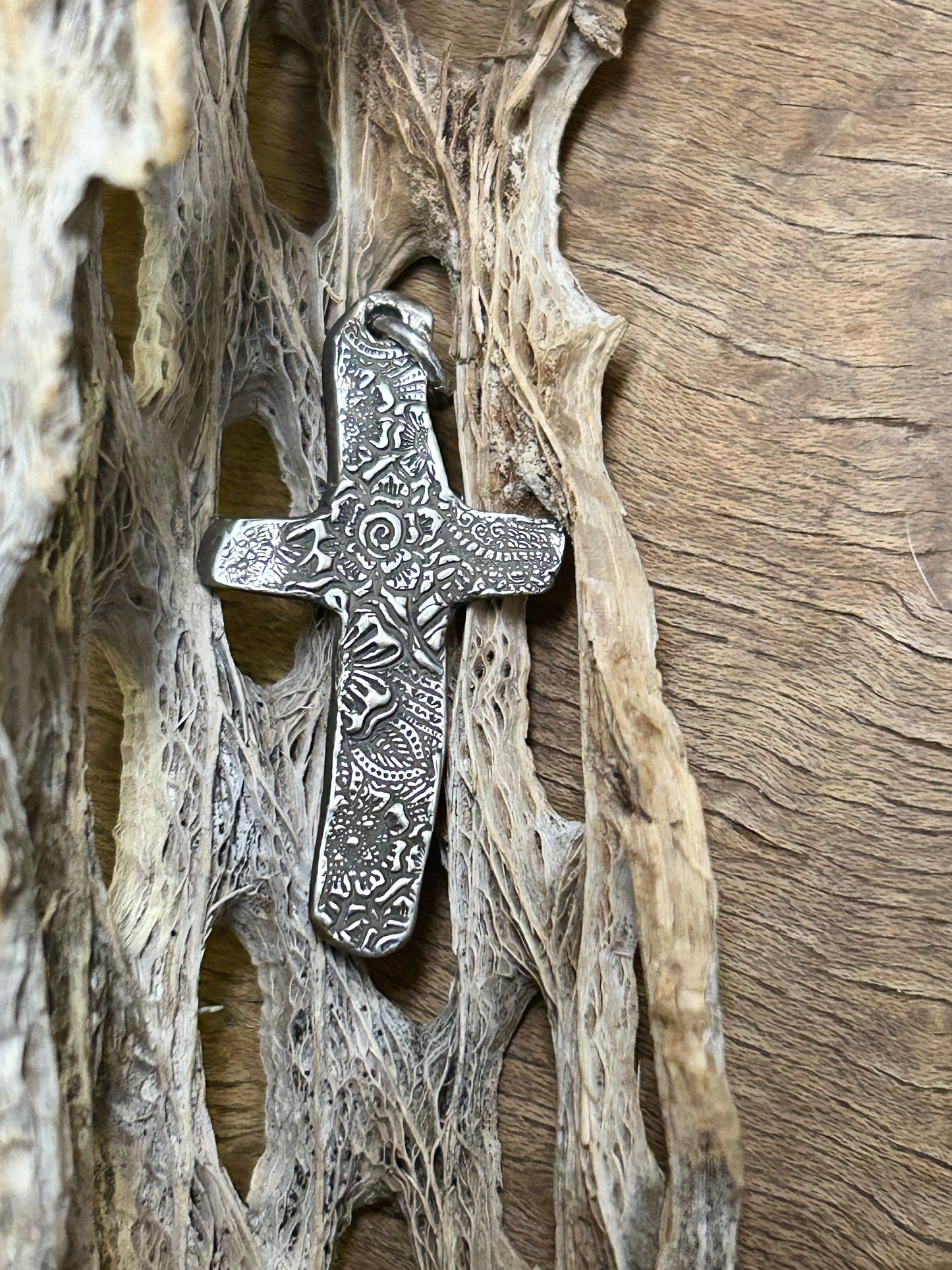 Fine Silver Cross Pendant