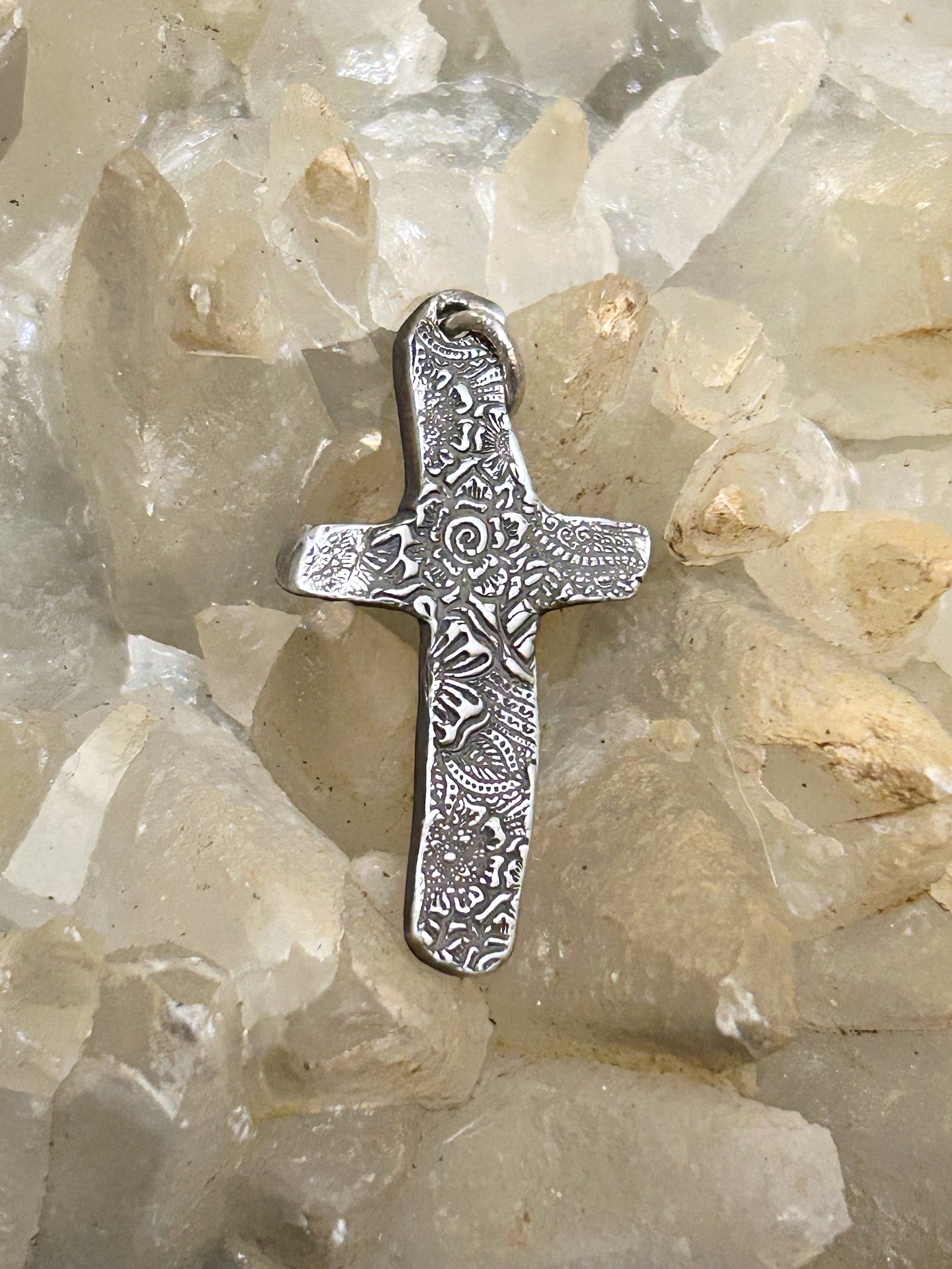 Fine Silver Cross Pendant
