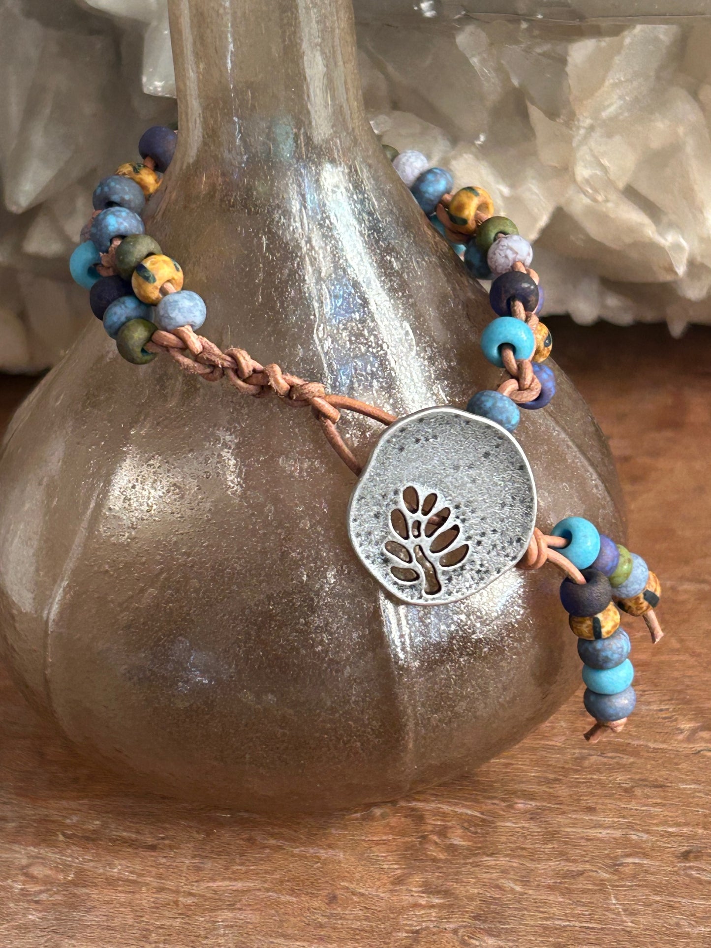 Boho Czech Glass Bracelet