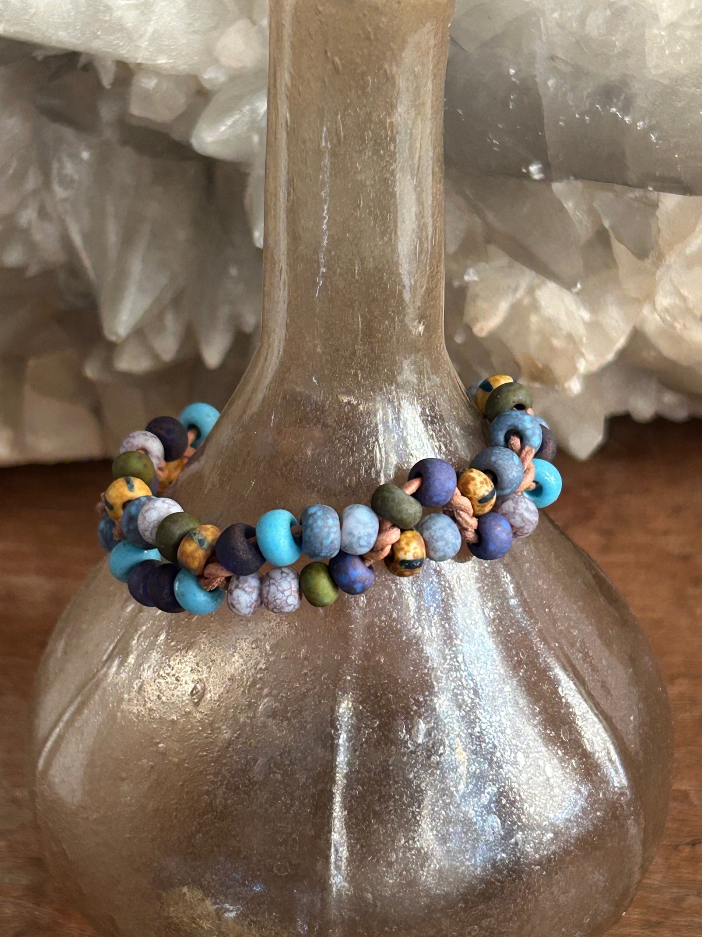 Boho Czech Glass Bracelet
