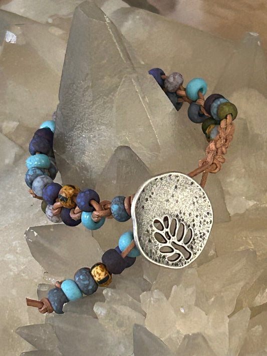 Boho Czech Glass Bracelet