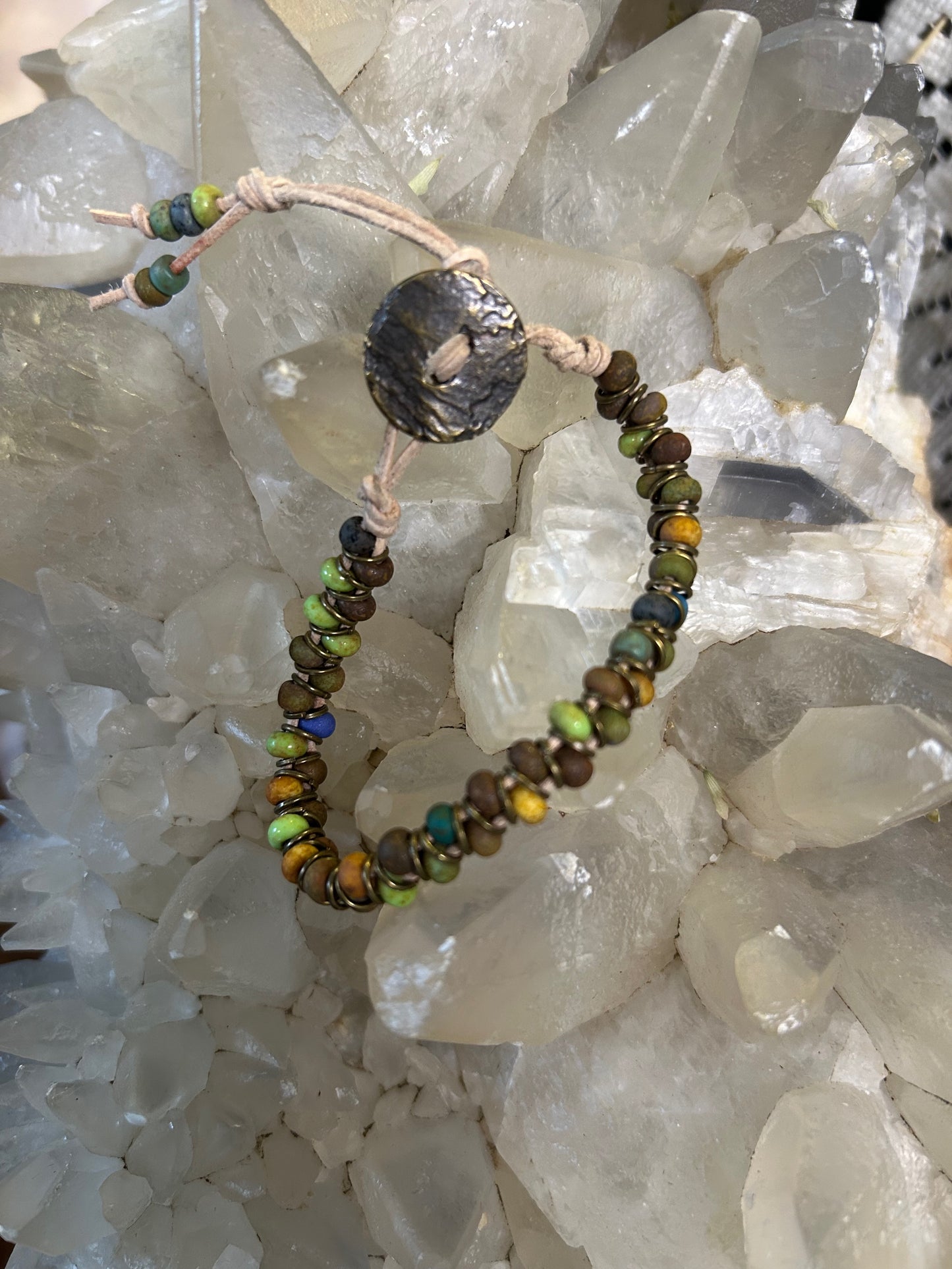 BOHO Czech Picasso glass seed bead Bracelet