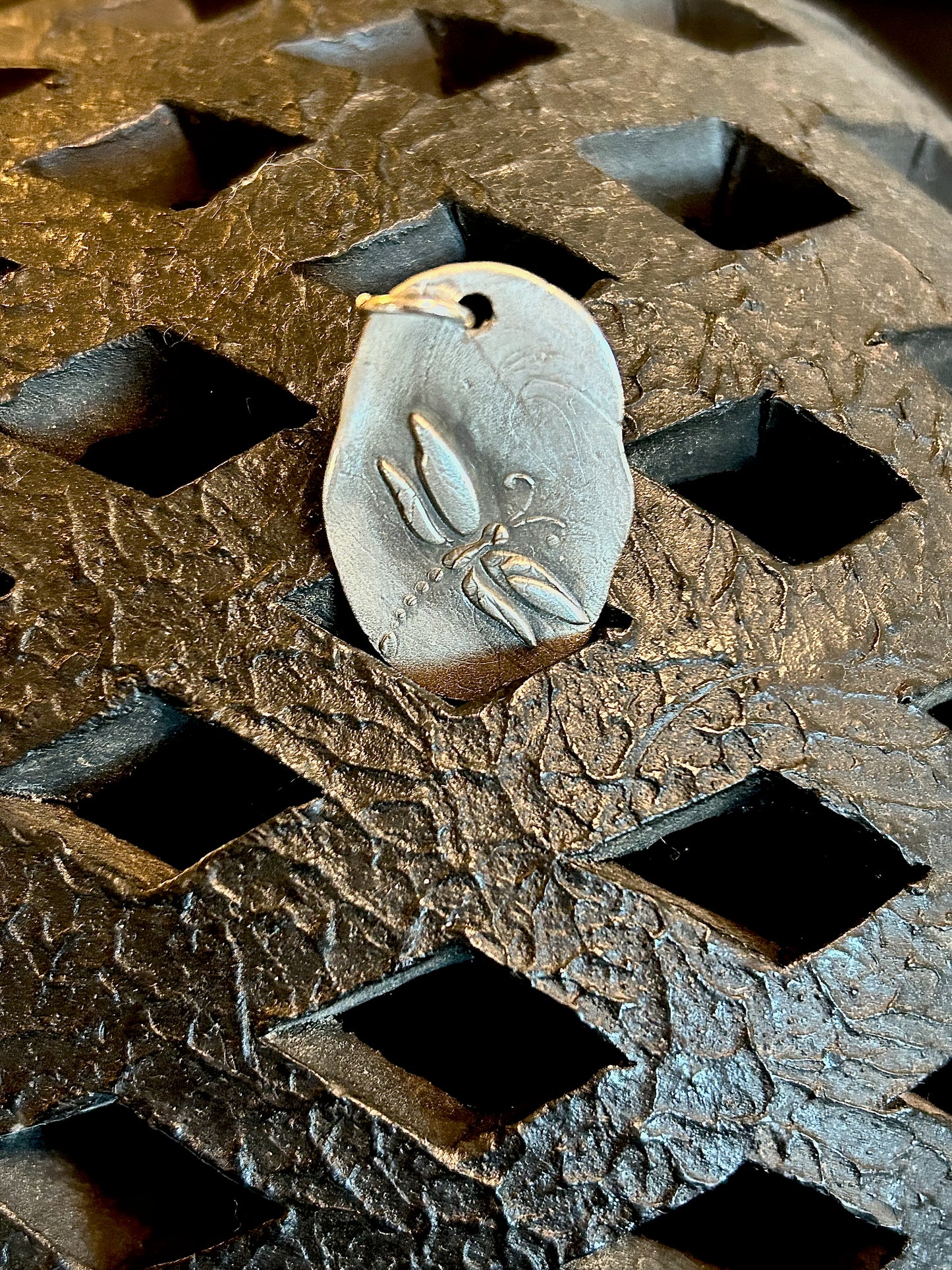 Fine Silver Dragonfly Pendant