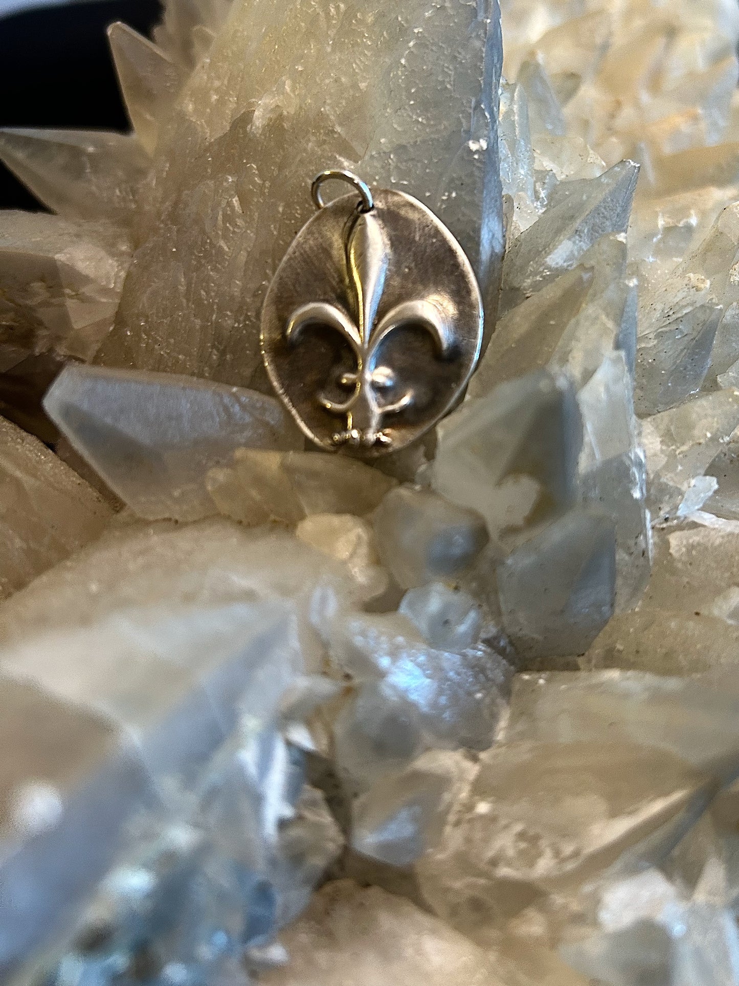 Fleur-de-lis Fine Silver Pendant