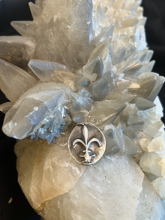 Fleur-de-lis Fine Silver Pendant